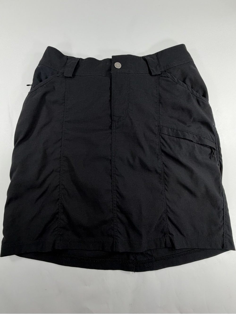 Duluth Trading Black Stretch Hiking Skort Size 8 Utility Outdoor Travel